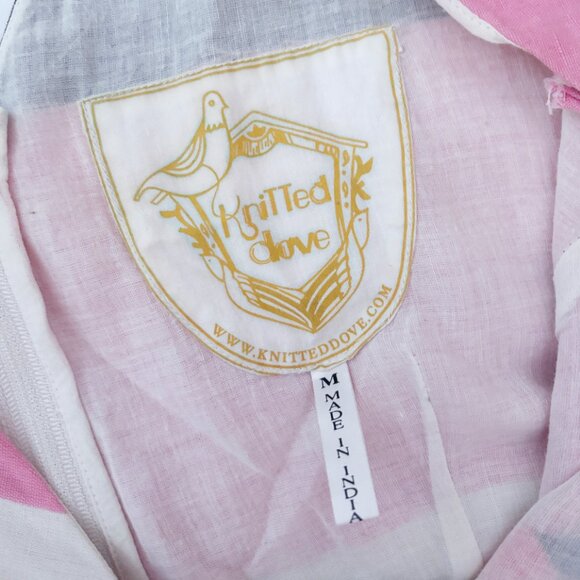 Modcloth Knitted Dove neapolitan stripe dress fits US Medium 6-8 - Picture 5 of 10